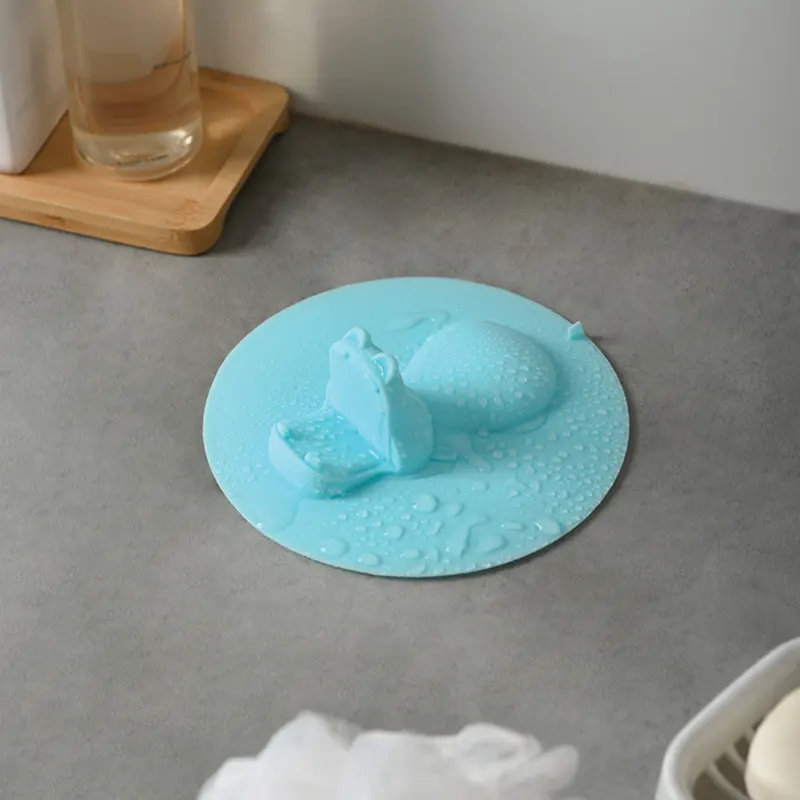 Coperchio di scarico in Silicone deodorante per scarico a pavimento del bagno all'ingrosso coperchio di scarico in Silicone per lavabo per fognatura a prova di insetti