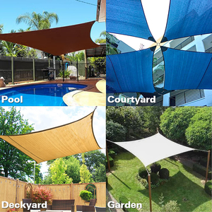 Beige Farbe Virgin Polyethylen Hdpe Garten Rechteck Sun Uv Shadow Shading Shades Shade Sail
