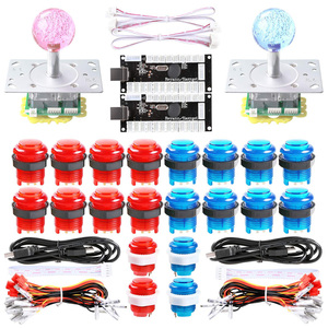 2-Player DIY <strong>Arcade</strong> Kit Zero Delay 2X <strong>USB</strong> Encoder+2X Joystick+20x LED <strong>Arcade</strong> Buttons for PC, MAME, Mac &amp; <strong>Raspberry</strong> <strong>Pi</strong>