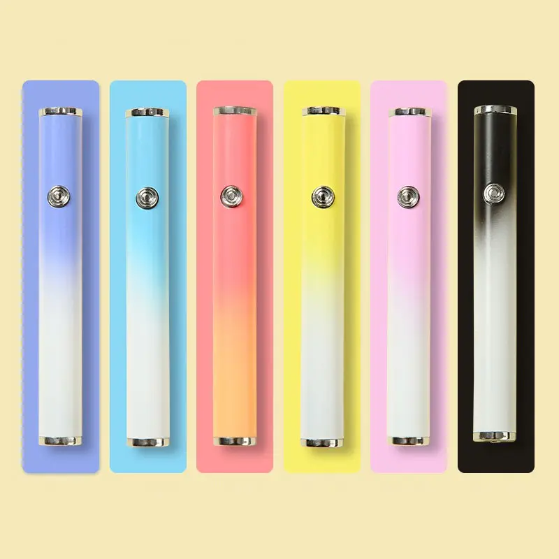 Vapeurs dégradées colorées Chargement USB Bouffées Briquet Essuyer Wape Fumer Accessoires Allume-cigare