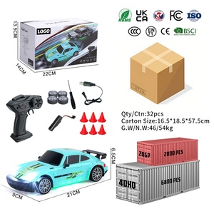 รถของเล่น1/20อัลลอยด์ขนาดเล็กความเร็วสูง20กม./ชม. รถบังคับระยะไกลไฟ LED สปอร์ตรถแข่ง RC ดริฟท์รถของขวัญ - Product Image 6