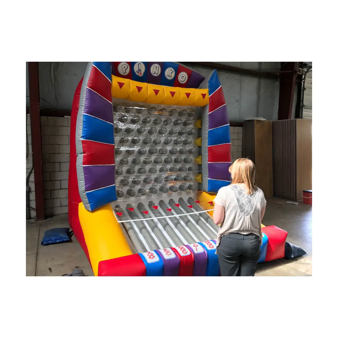 Jeu de plein air de Plinko pour enfants et adultes, balle gonflable de 9x9x10 pieds, nouveauté