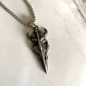 Grosir disesuaikan baja nirkarat lucu masker kalung desain pribadi Vintage Minotaur masker kalung untuk pria - Product Image 2