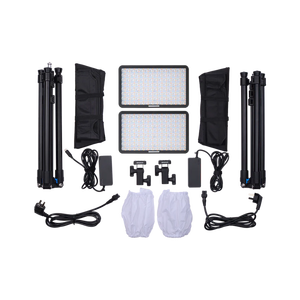 Amaran Pano 60C 2-Light kiti için Ch RGB COB mobil ışık Panel 6,790 lümen Max güç 60W telefon dolgu ışığı için - Product Image 1