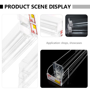 28.2*6.4*7CM Supermarket <strong>Shelf</strong> <strong>Pusher</strong> Trays for Vending Machine <strong>Shelf</strong> <strong>Pusher</strong> <strong>System</strong> Drink Organizer <strong>Pusher</strong>