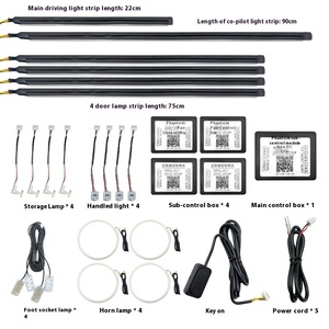 Emdee 18 in 1 RGB Symphony <strong>LED</strong> Strip Light <strong>Kit</strong> New Condition Ambient Light for Car Interior for 1/10 and 1/<strong>6</strong> in 1 Auto - Product Image 5