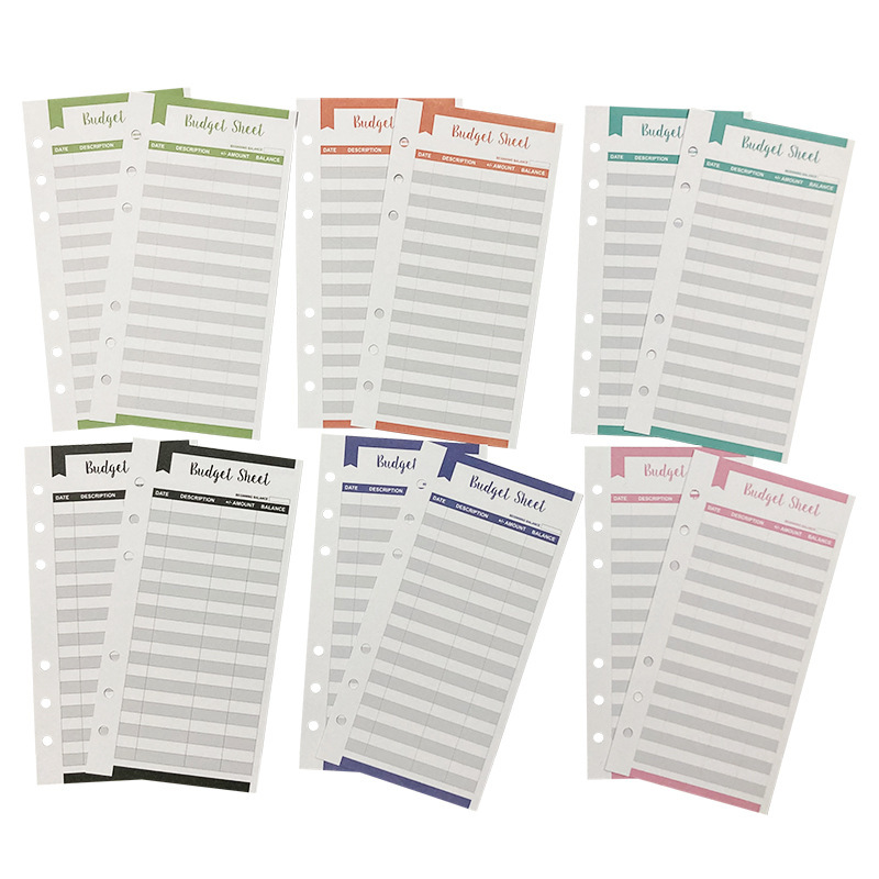 Budget planner card