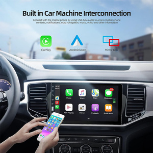 9 Zoll 1 Din LCD kapazitiver Touchscreen Universal Carplay Android Auto-Spiegel-Link USB Autoradio-Player Stereo-Navigation - Product Image 4