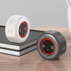 Octagon 1 3 5 15 30 60 <span class=keywords><strong>90</strong></span> min hẹn giờ kỹ thuật số Nhựa Xoay Pomodoro hẹn giờ gravireceptor cho nghiên cứu nhà bếp countup đếm ngược - Product Image 5