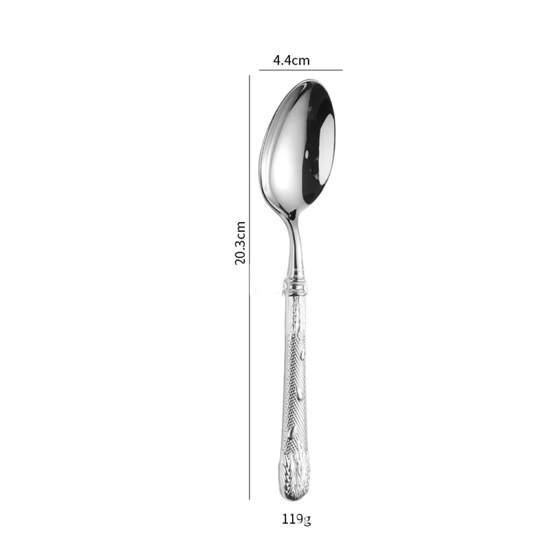 silver table spoon
