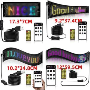 หน้าจอโฆษณา LED ยืดหยุ่นได้สำหรับแอปหน้าจอแสดงผลบนรถยนต์แบบนิ่มสำหรับแหล่งควบคุมบลูทูธผู้ผลิตใหม่6V - Product Image 4