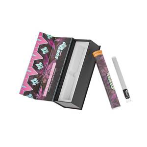 ISO chứng nhận biểu tượng tùy chỉnh hình chữ nhật các tông duy nhất Ống xì gà gói từ lật Top Glass Pre cuộn ống Stash hộp với chèn - Product Image 2