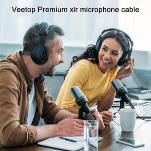 免费送货1/4 TRS至XLR公尼龙编织平衡立体声吉他转换器适配器Xlr至6.35毫米音频电缆 - Product Image 4