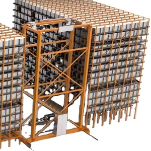 Sistema de almacenamiento automatizado tipo panal de mercancías largas (barras largas) eficiente y sistema de recuperación para almacenamiento de mercancías largas - Product Image 1