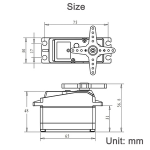 Dual Axis Robot <strong>Servo</strong> 80KG 7.4V <strong>Servo</strong> High Torque Metal Gear <strong>RC</strong> Digital <strong>Servo</strong> With U-Shaped Mount for 1/5 <strong>RC</strong> Car Robotics