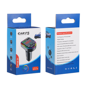 Caricabatteria per telefono con doppia porta USB per auto BT5.0 Bluetooth-MP3 lettore ricevitore FM Wireless trasmettitore FM - Product Image 2