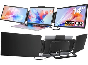 14 "FHD IPS อุปกรณ์ขยายหน้าจอแล็ปท็อปแบบพกพาสามช่องชนิด-c/hdmi plug Play 16:10 13.3"-16 "จอแสดงผลแบบขยาย - Product Image 6