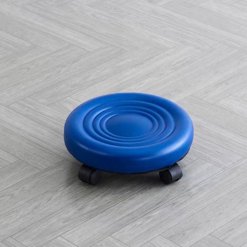 Blue water ripple design - plastic wheels