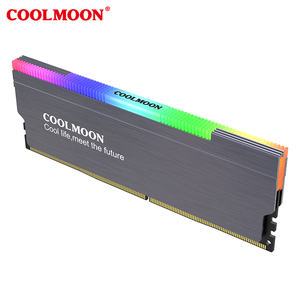 COOLMOON RAM soğutucu 5V ARGB parlayan bellek kabuk soğutma yeleği renkli ışık değişiklikleri ALÜMİNYUM RADYATÖR masaüstü RAM soğutucu - Product Image 4