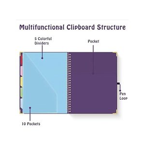 Clipboard notepad, kích thước thư <span class=keywords><strong>A4</strong></span>, hộp đựng bút linh hoạt & nhãn tệp, bảng nghệ thuật trường văn phòng clipboard - Product Image 6
