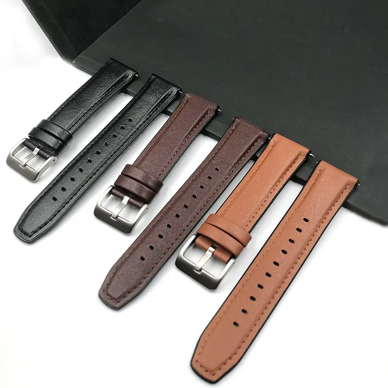 Cinturino di ricambio per cinturini in pelle di alta qualità da 20mm 22mm per Huawei Watch gt2 gt3