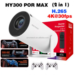 Android akıllı ev projektör çekim oyunları Proyectores HY300 Pro Max elde kullanılır oyun konsolu sopa 4K Mini Video akıllı projektör - Product Image 4