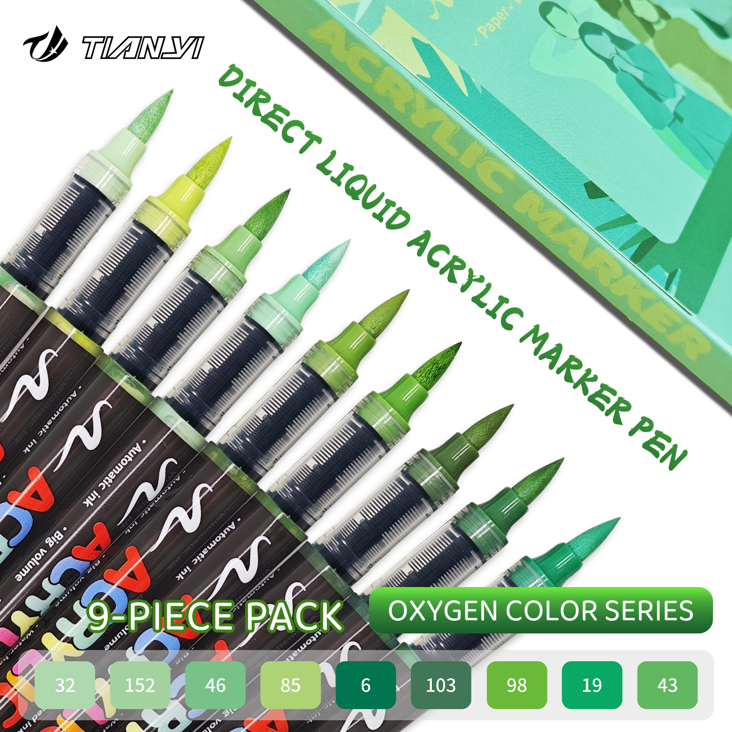 Oxygen Eclectic Green Style 9 colori