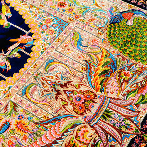 120x180cm noué à la main tapis tissé à la main décor à la maison pictural bureau à domicile Yilong tapisserie en soie