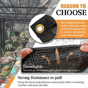 HDPE УФ-защищенные затеняемые сетки для теплиц, садов, алюминиевые водонепроницаемые сетки для насекомых, переработанная сетка из моноволокна HDPE - Product Image 3