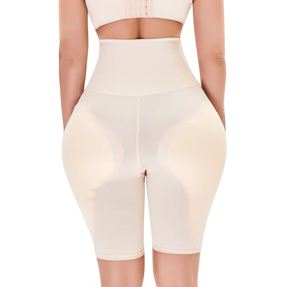 Özel etiket yüksek bel zayıflama kadın vücut şekillendirme olmayan silikon kalça pedleri yastıklı külot popo kaldırıcı Shapewear