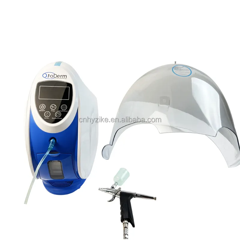 Pistola de pulverização de oxigênio, máquina facial o2toderm, hidratação facial, rejuvenescimento da pele, máscara de terapia de oxigênio, domo, 2023 h