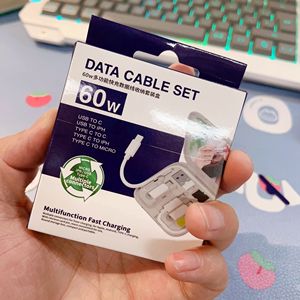 热6合1多功能Usb C充电器数据线套件，带支架60w快速充电适配器充电电缆，适用于带镜子的苹果手机 - Product Image 4