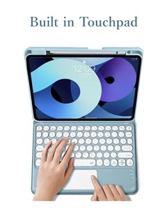 Comprimido de layout de cores personalizado teclado <span class=keywords><strong>bluetooth</strong></span> <span class=keywords><strong>touchpad</strong></span> teclado <span class=keywords><strong>bluetooth</strong></span> para ipad 6th gen ipad pro 11 2020