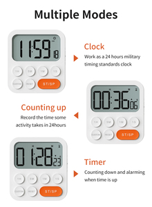 HAPTIME logo personalizzato elettronico lcd qualità cubo Timer meccanico piccolo digitale conto alla rovescia della cucina - Product Image 4