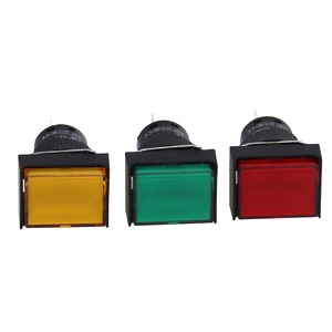 16mm kunststoff led rast 24 volt push button schalter beleuchtet rechteckigen push button schalter - Product Image 1