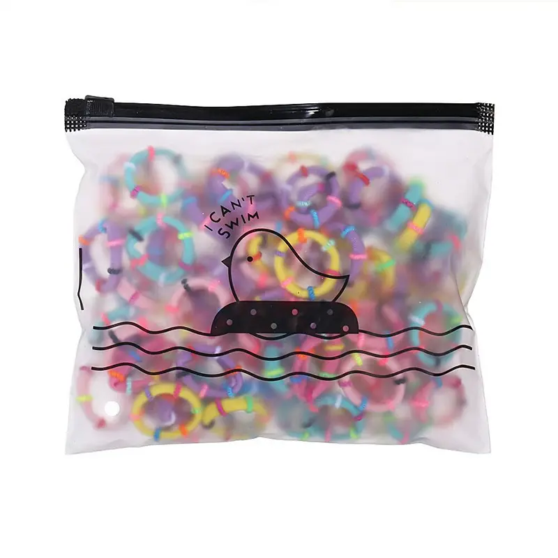 MIO 100 unids/bolsa Corea coloridos niños lazos para el cabello sin costuras sin daños coleta titular cuerda para el cabello banda de goma elástica para niñas