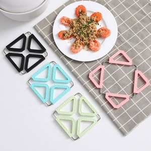可折叠方形厨房隔热垫可洗可调硅胶折叠三角垫垫多用途Hea - Product Image 3