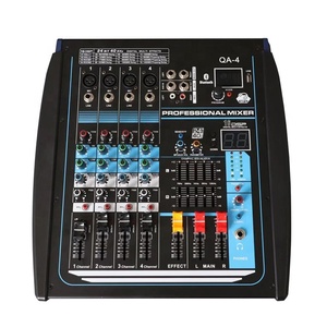 QA-UHF profesyonel Powered mikser 4 kanal güç mikser Dj güç mikser - Product Image 1