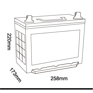 ทนอุณหภูมิสูง80D26L (Nx110-5L) 70Ah แบตเตอรี่รถยนต์ Jis สำหรับรถตัก