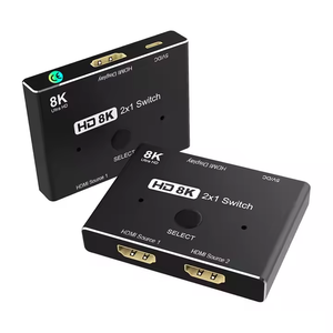 8K 2x1 <strong>HDMI</strong> <strong>Switch</strong> with Audio Extractor <strong>2</strong> <strong>Input</strong> 1 <strong>Output</strong> Switcher 8k 4k 1080p 3d 48gbps Manual <strong>Hdmi</strong> Switcher - Product Image 1