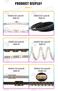 SHIJI 5V SK6812 Magic Multi Color Changing SMD 5050 RGBW Individually Addressable Flexible <strong>Led</strong> <strong>Strip</strong> <strong>Light</strong>
