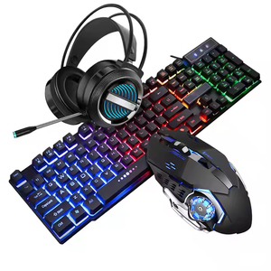 Combo de teclado profesional personalizado 3 en 1 para juegos Marco Mouse, retroiluminación LED con accesorios de conexión por cable, incluye auriculares - Product Image 2