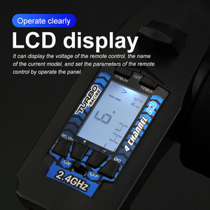 DD P32 2.4G 4CH RC Transmitter <strong>with</strong> RX41 Receiver <strong>LCD</strong> <strong>Display</strong> 120m Range 15 Model <strong>Memory</strong> for Crawler Truck Car Boat - Product Image 3