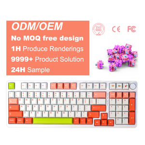 Perilla de control de luz RGB de 98 teclas OEM, Teclado mecánico para juegos de ordenador - Product Image 1