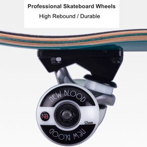 7-ply Canadian Maple 29 "x 7.5" trẻ em Skateboard hoàn thành tùy chỉnh đồ họa êm dịu lõm đôi Rocker ván trượt với PU bánh xe - Product Image 6