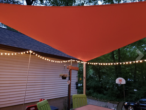 420D blocco tessuto Pergola parasole triangolare vela impermeabile UV blocco Patio parasole per quadrato equilatero rettangolo a maglia - Product Image 6