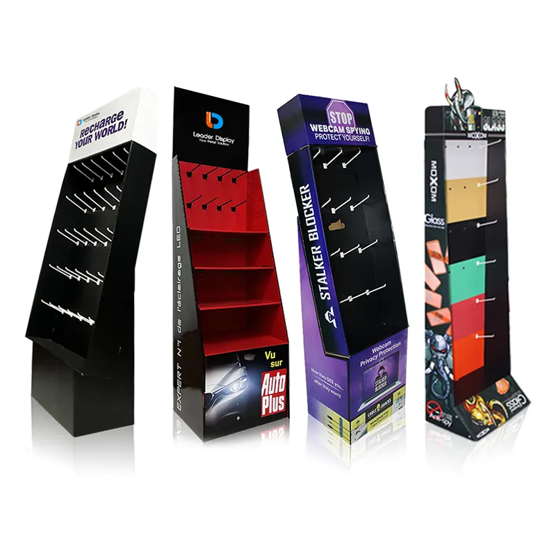 Customize Pegboard Hook Mobile Phone Accessories Display Stand Cell Phone Case Accessory Display Rack