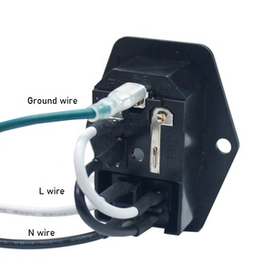 15A สวิตช์โยก250V โมดูลซ็อกเก็ตฟิวส์ C14 IEC320 3ขาพร้อมระบบสายเคเบิล - Product Image 4