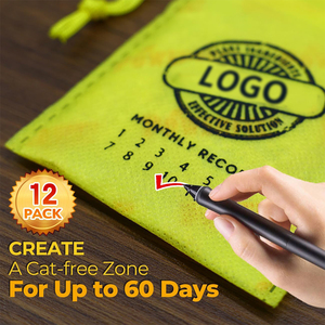 12 pak kantong pengusir kucing alami, pencegah bau dalam ruangan luar ruangan Mint aksi ganda & Formula Lemon untuk furnitur kebun - Product Image 2