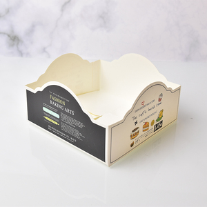 直销处理大托盘纸箱矩形牛皮纸烤盘面包p面包纸托盘 - Product Image 1